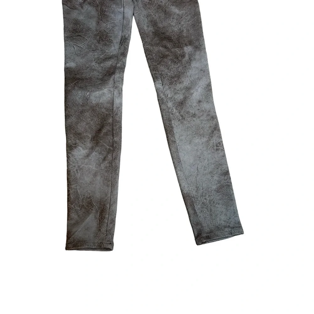 We The Free Free People Gray Tone Faux Suede Look Straight Leg Pant NWT Sz. 25